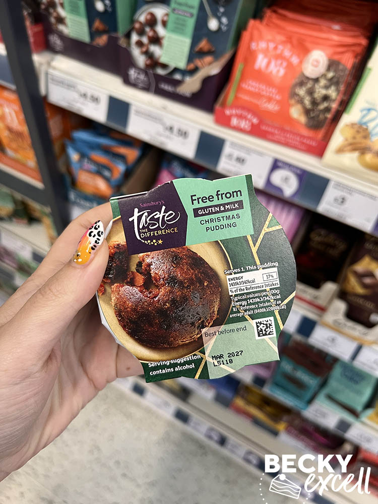 Sainsbury’s Taste the Difference Free From Gluten & Milk Christmas Pudding