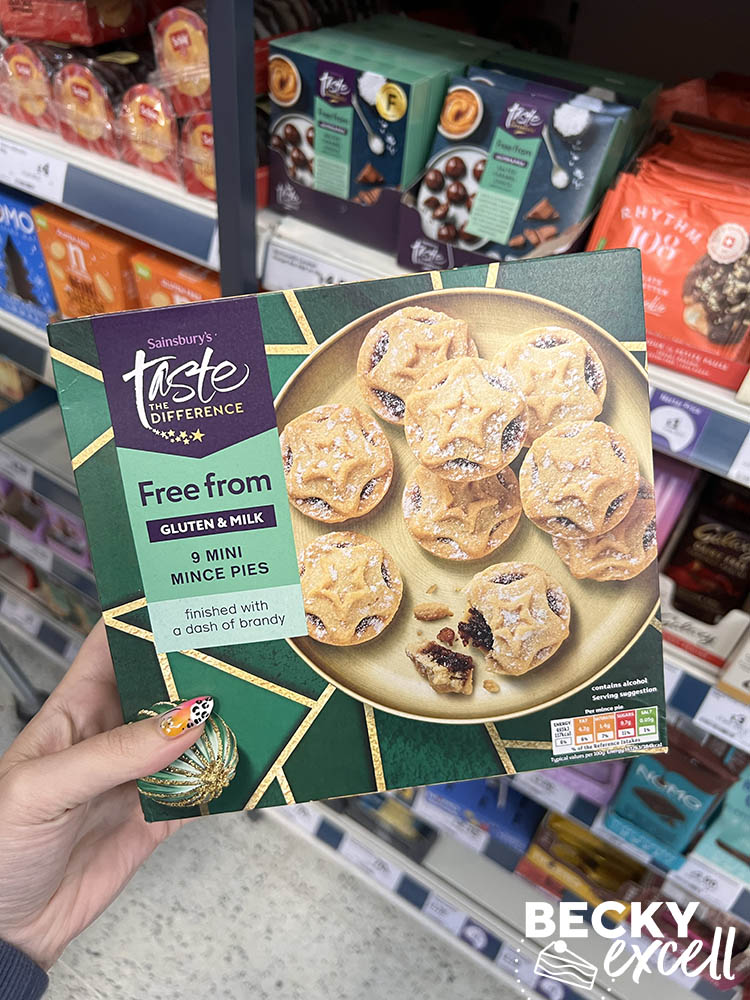 Sainsbury’s Taste the Difference Free From Gluten & Milk 9 Mini Mince Pies