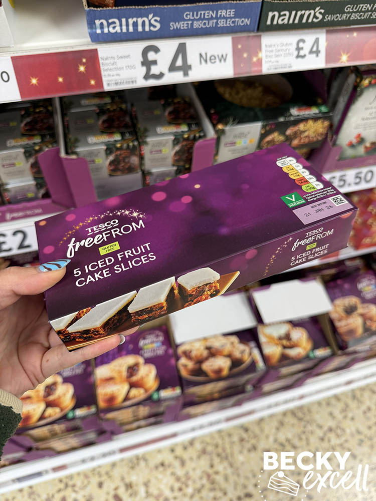 Tesco Free From 5 Iced Fruit Cake Slices