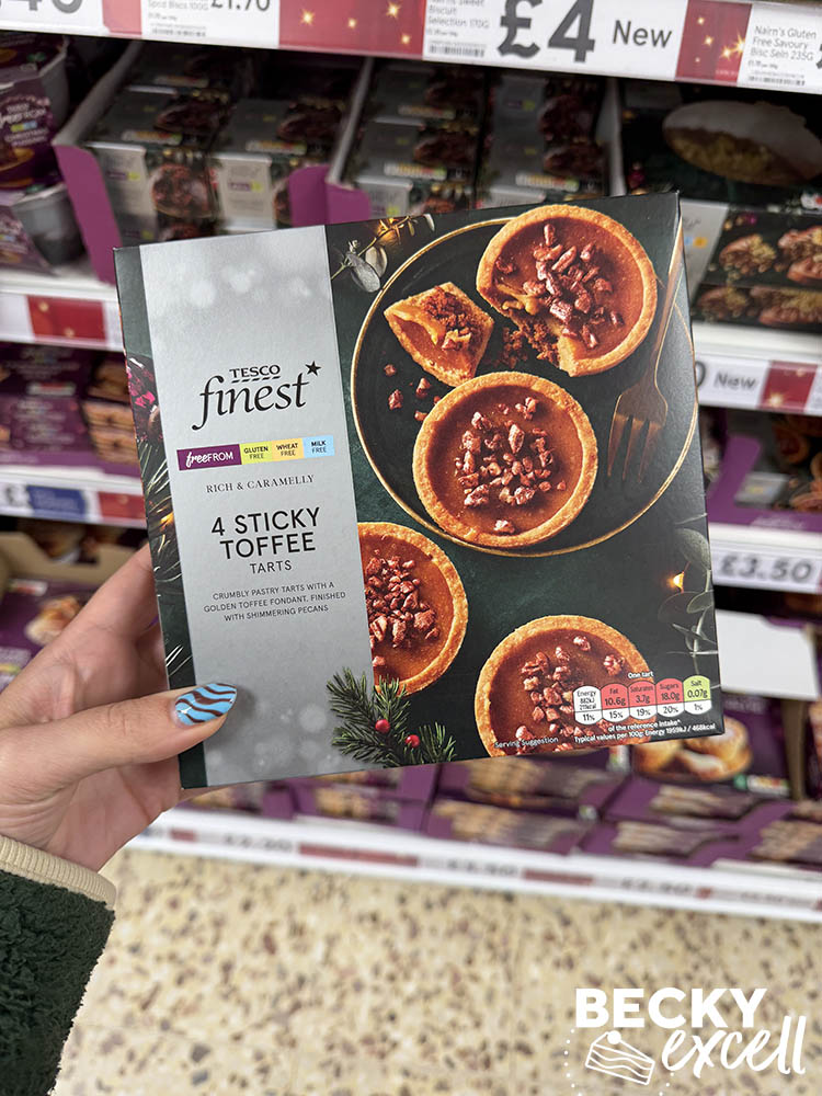 Tesco Finest Free From 4 Sticky Toffee Tarts