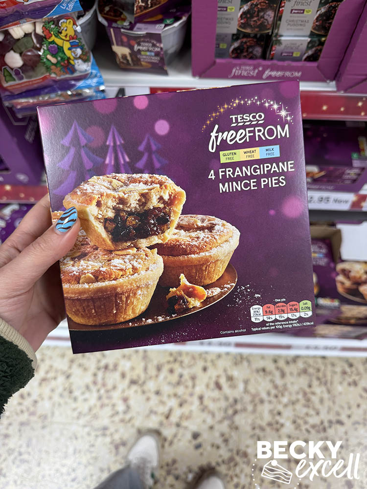 Tesco Free From 4 Frangipane Mince Pies
