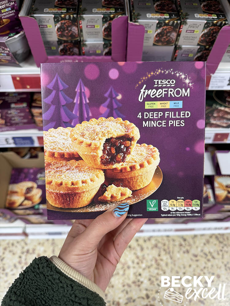 Tesco Free From 4 Deep Filled Mince Pies