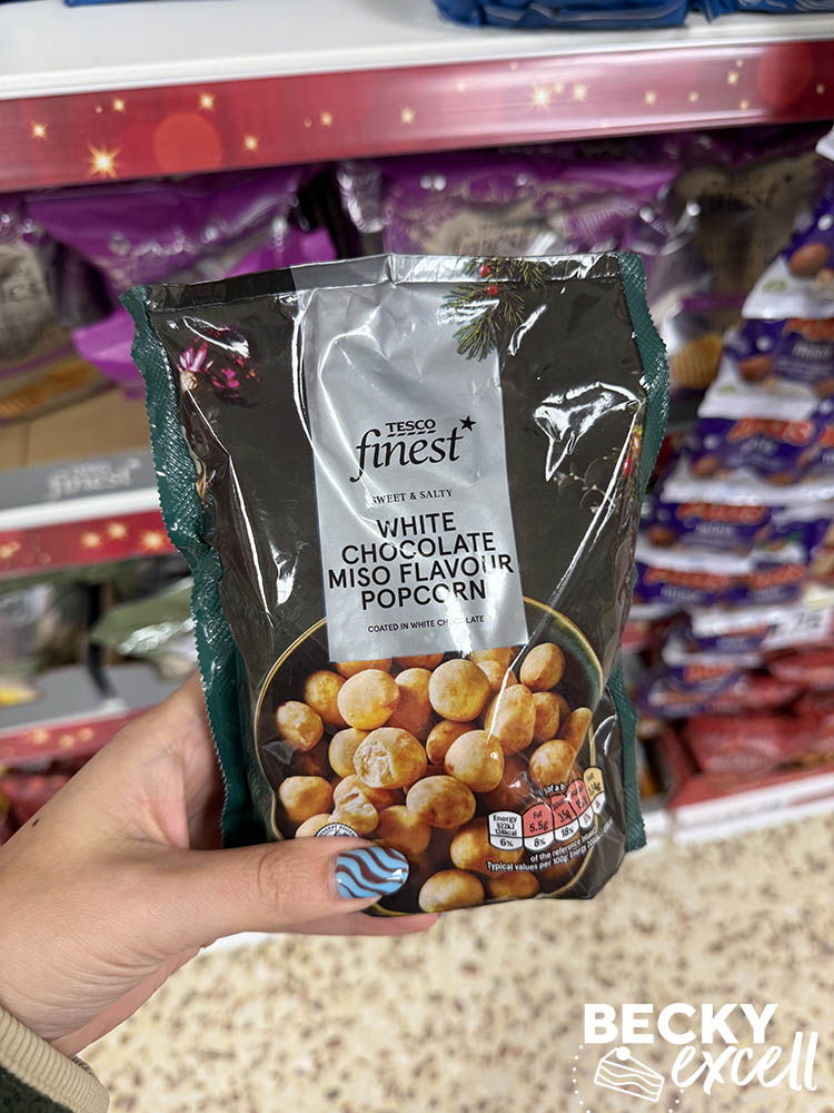 Tesco Finest White Chocolate Miso Flavour Popcorn