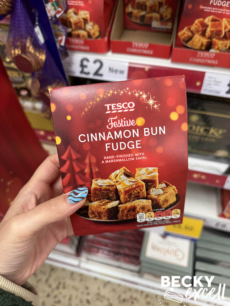 Tesco Festive Cinnamon Bun Fudge