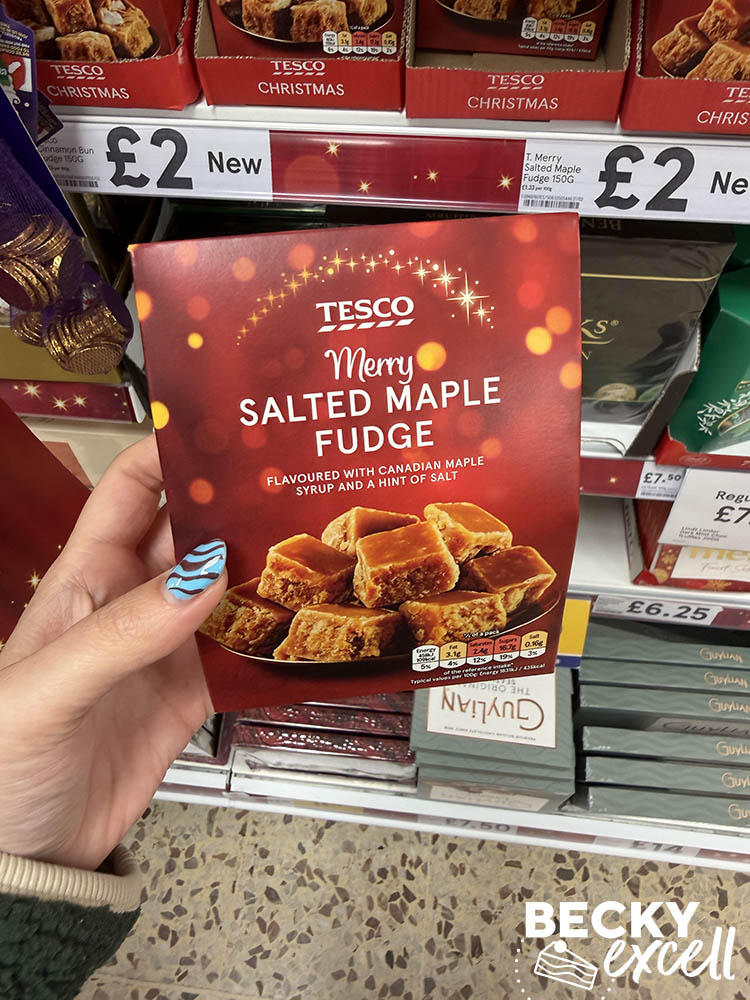 Tesco Merry Salted Maple Fudge