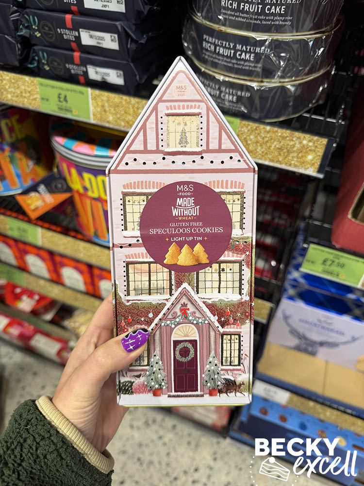 M&S Made Without Wheat Speculoos Cookies * Light Up Tin *