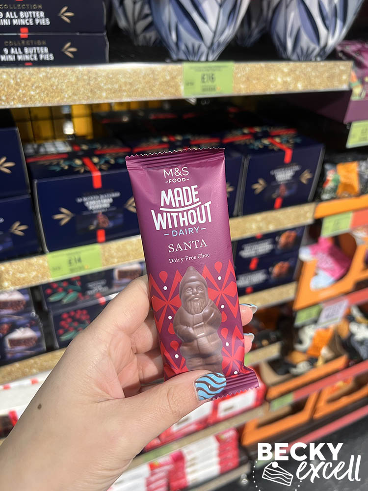 Marks and Spencer's gluten-free Christmas products 2025 Dairy-free Santa
