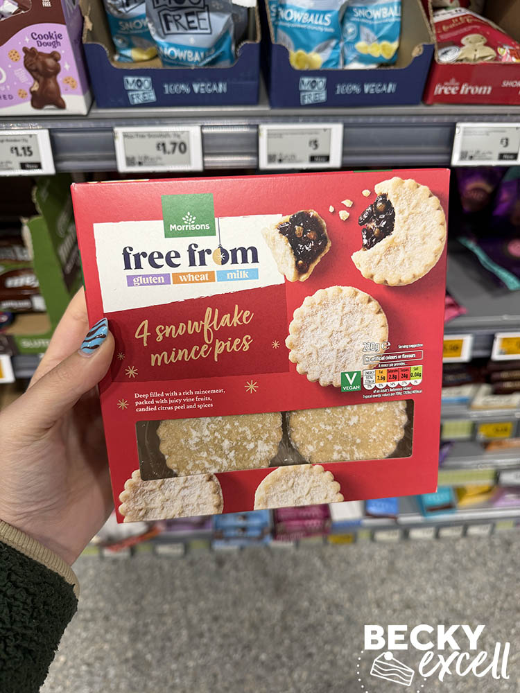 Morrisons Free From 4 Snowflake Mince Pies