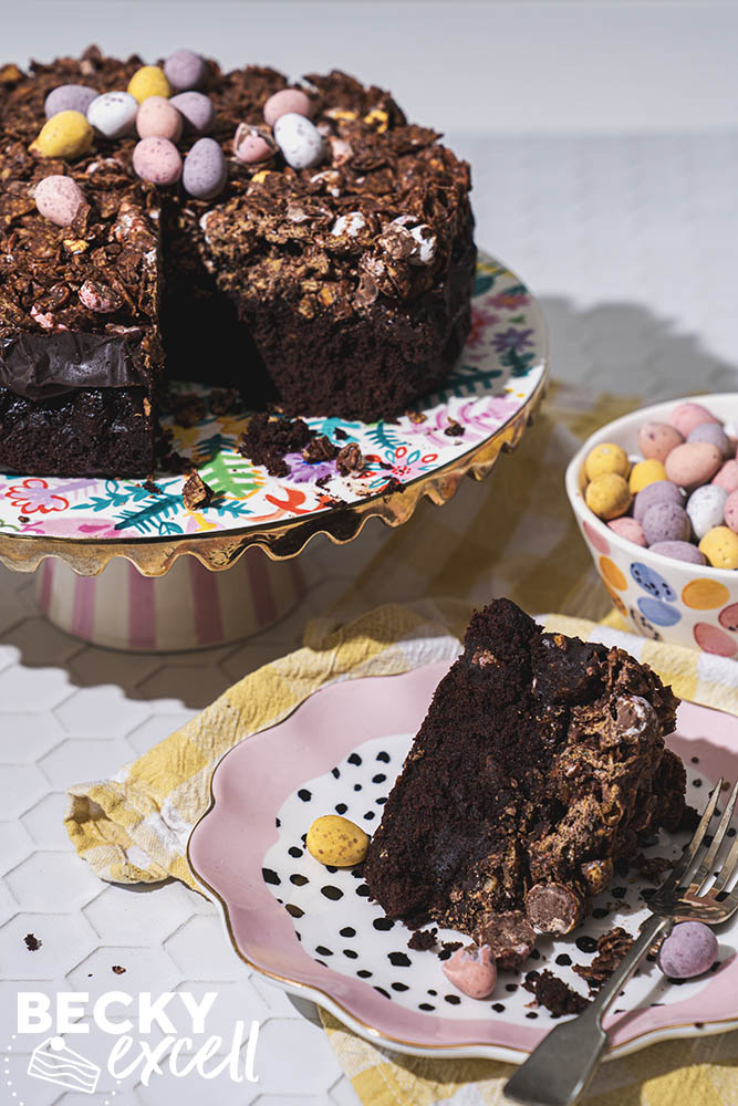 Gluten-free mini egg crunch cake recipe