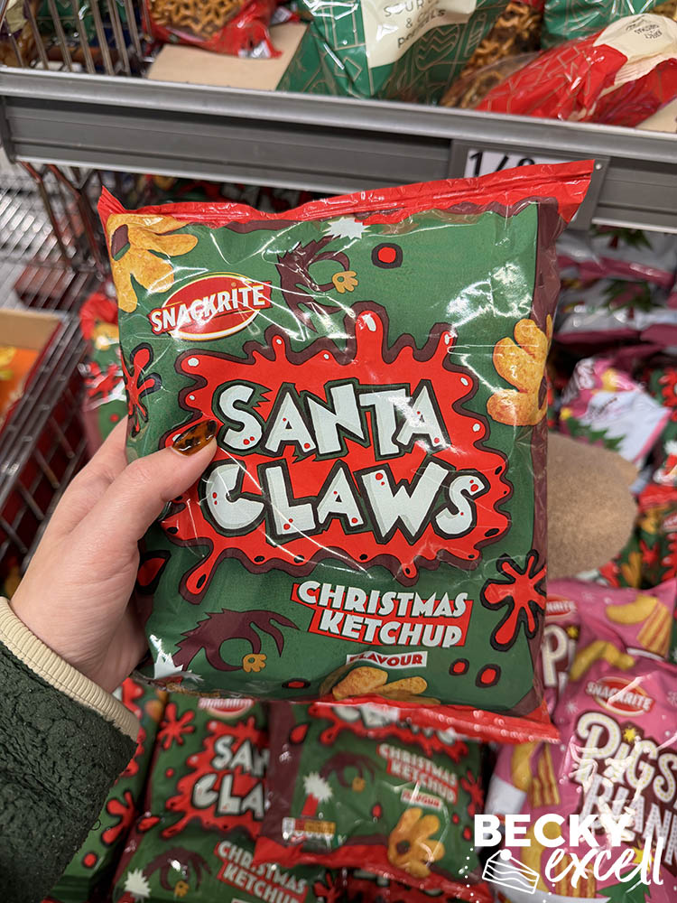 Aldi Snackrite Santa Claws Christmas Ketchup Flavour