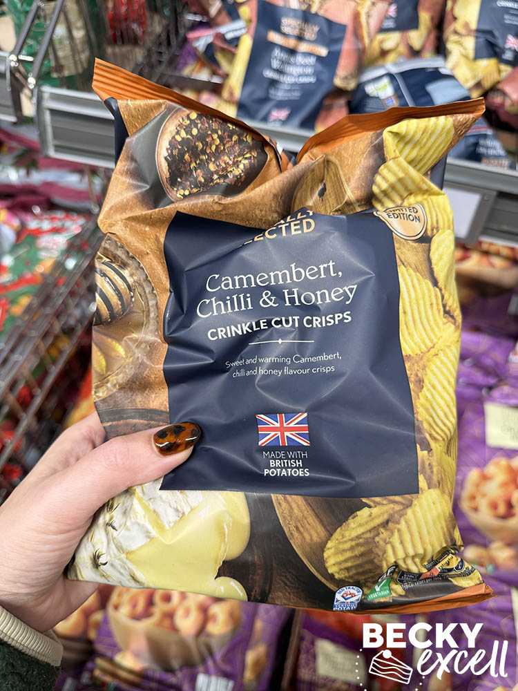 Aldi Specially Selected Camembert, Chilli & Honey Crinkle Cut Crisps