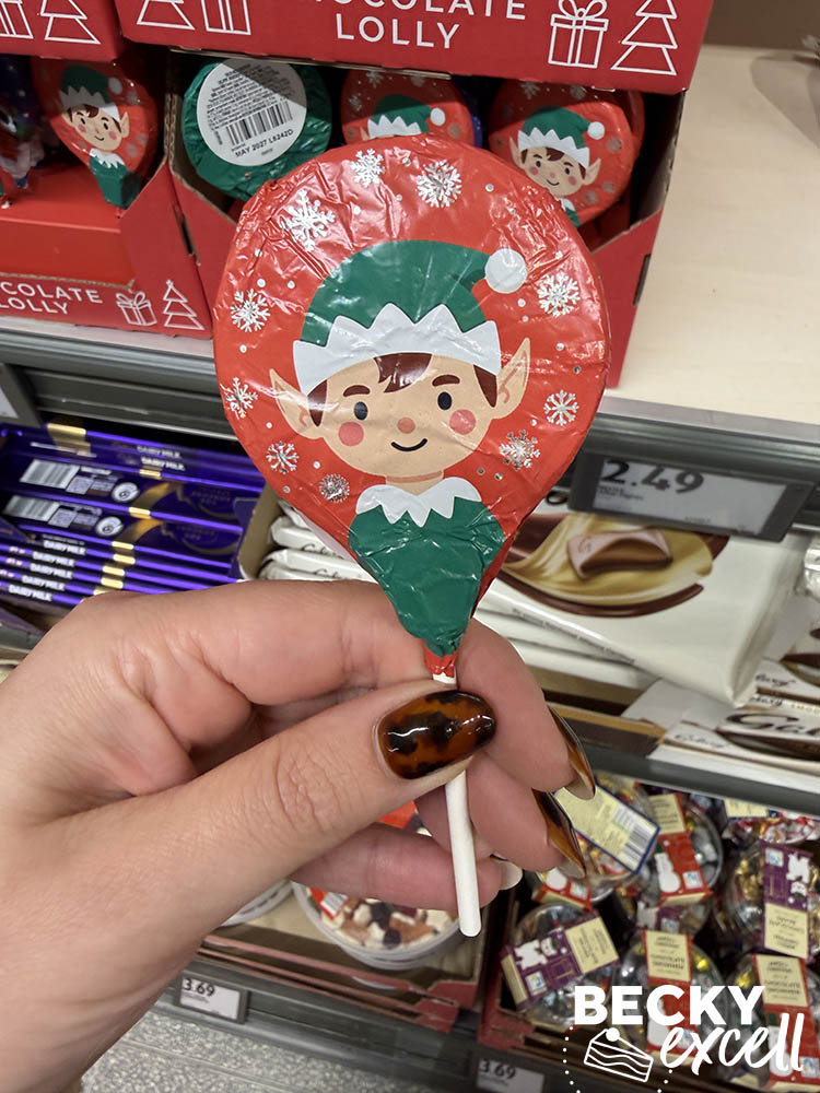 Aldi Perfect Christmas Elf Chocolate Lolly