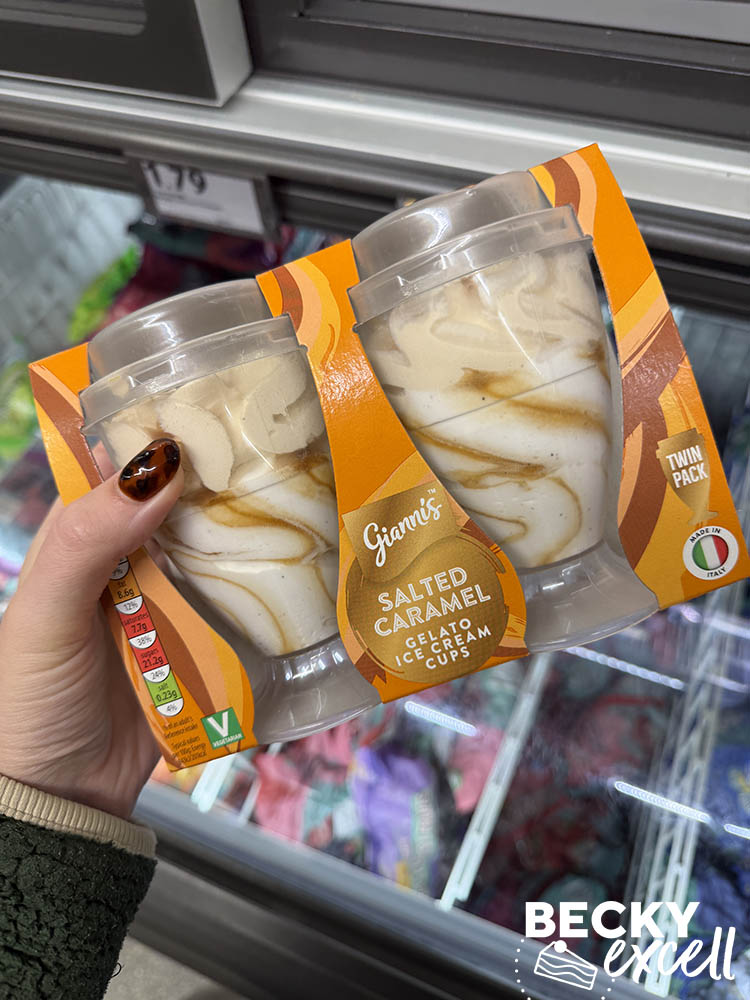 Aldi Gianni’s Salted Caramel Gelato Ice Cream Cups (Twin Pack)