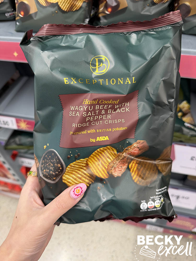 ASDA Exceptional Wagyu Beef with Sea Salt & Black Pepper Ridge Cut Crisps