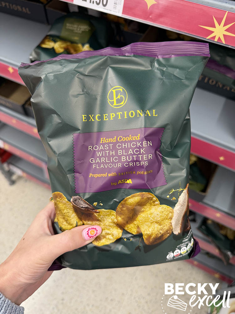 ASDA Exceptional Roast Chicken with Black Garlic Butter Flavour Crisps