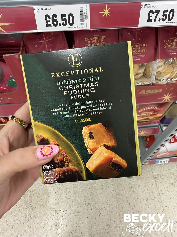 ASDA Exceptional Christmas Pudding Fudge