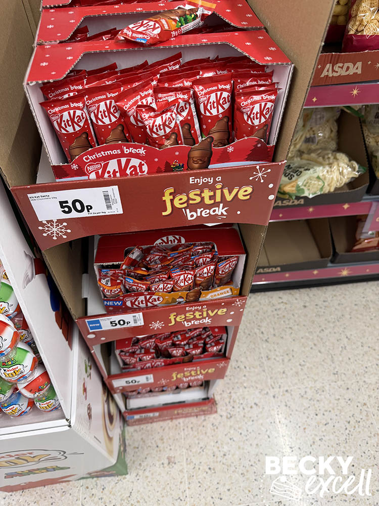 Nestlé KitKat Santa display at ASDA