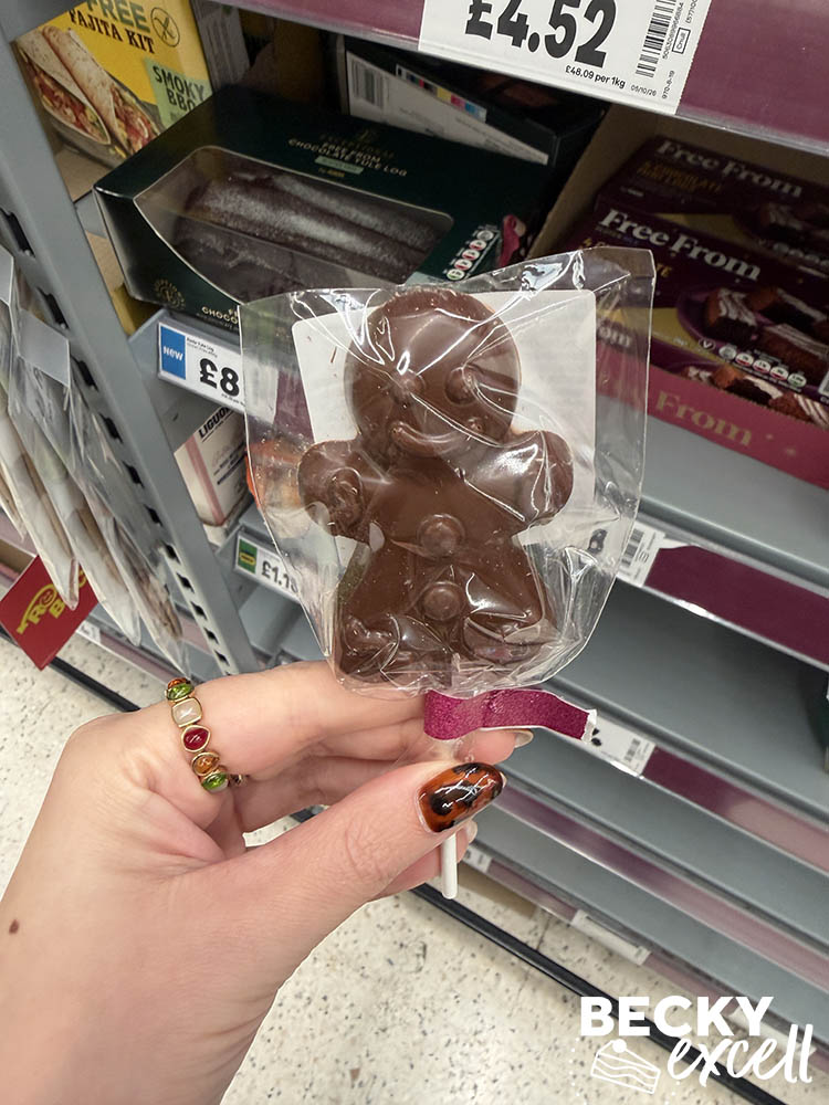 Gingerbread Man Choc Lolly