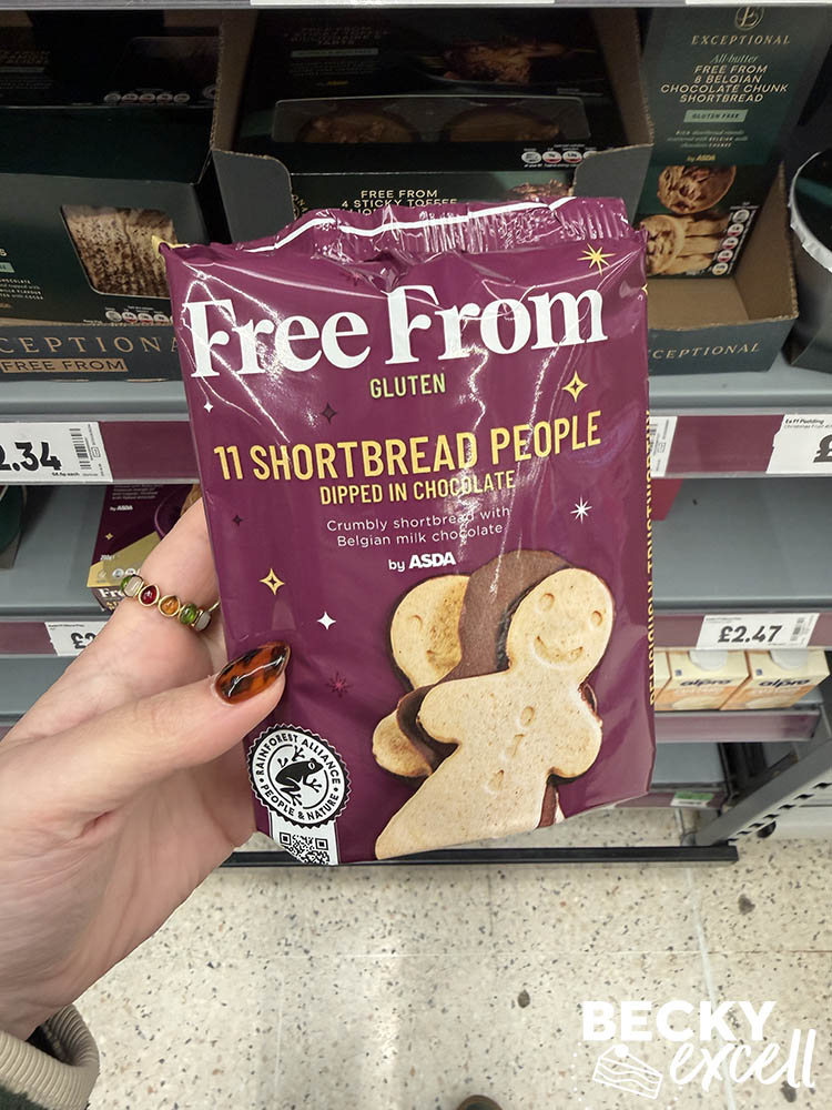 ASDA Free From 11 Shortbread People Dipped in Chocolate