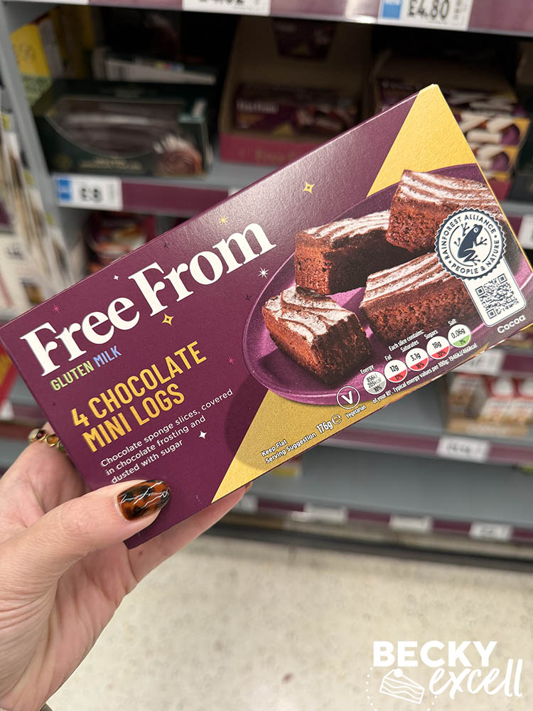 ASDA Free From 4 Chocolate Mini Logs