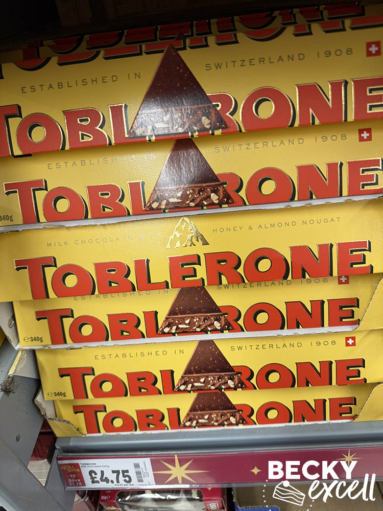 Toblerone Milk Chocolate with Honey & Almond Nougat