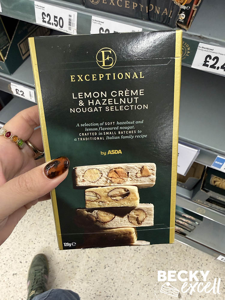 ASDA Exceptional Lemon Crème & Hazelnut Nougat Selection