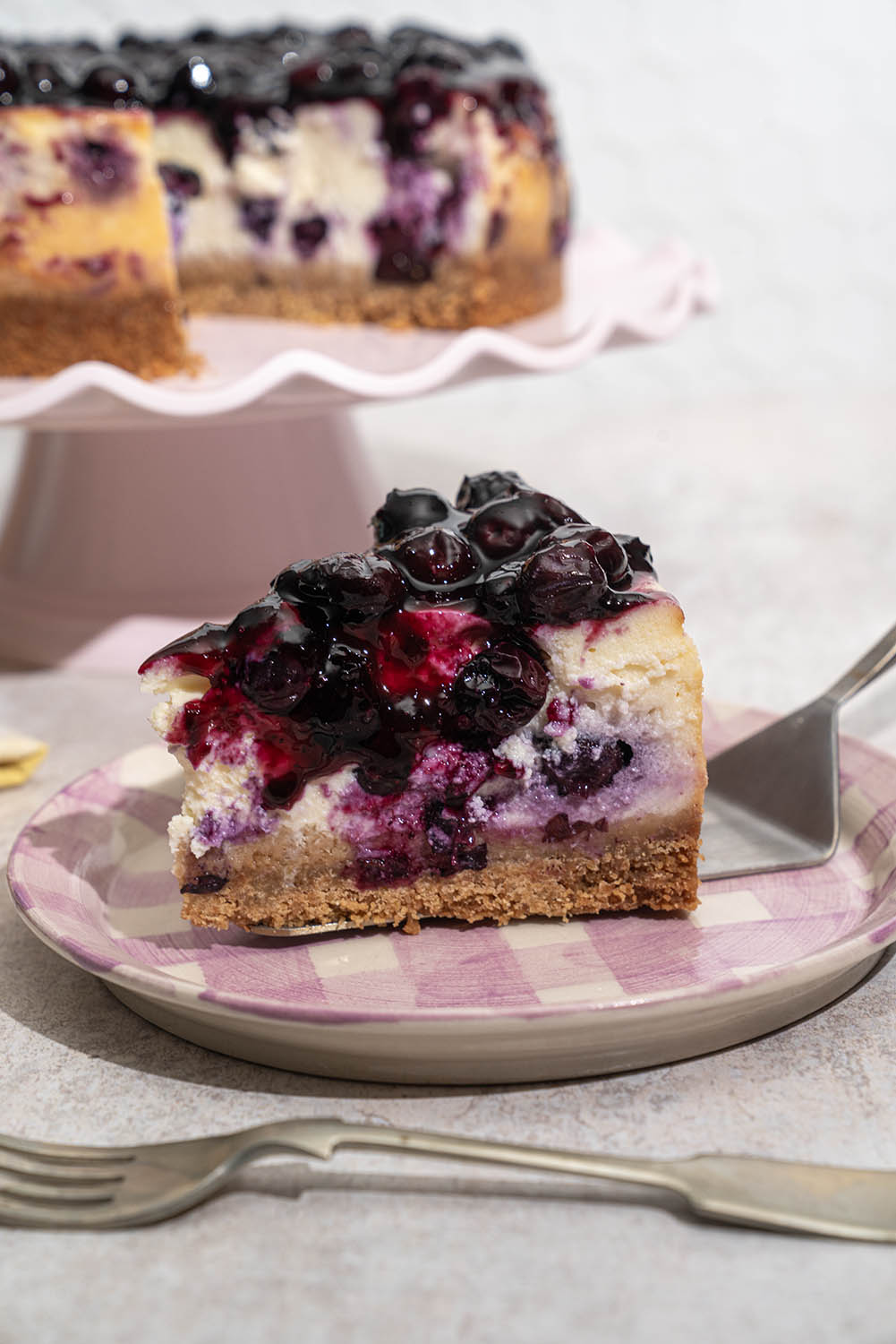 Gluten-free Baked Blueberry Cheesecake Recipe