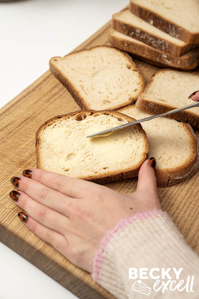 Buttering gluten-free bread