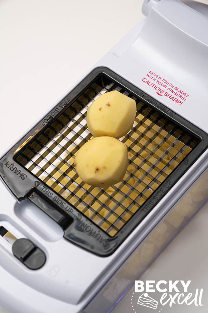 Chop your veg using a quick veg chopper for consistent sizes and speedy chopping