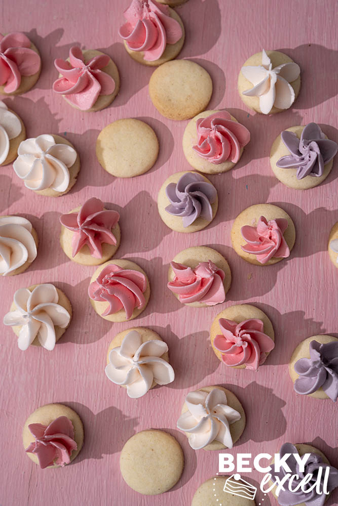 homemade iced gems finished a short spell in a low oven to set the royal icing perfectly