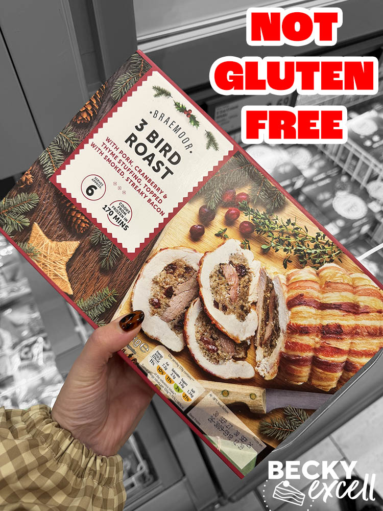 Not gluten-free: Lidl Braemoor 3 Bird Roast with Pork, Cranberry & Thyme Stuffing