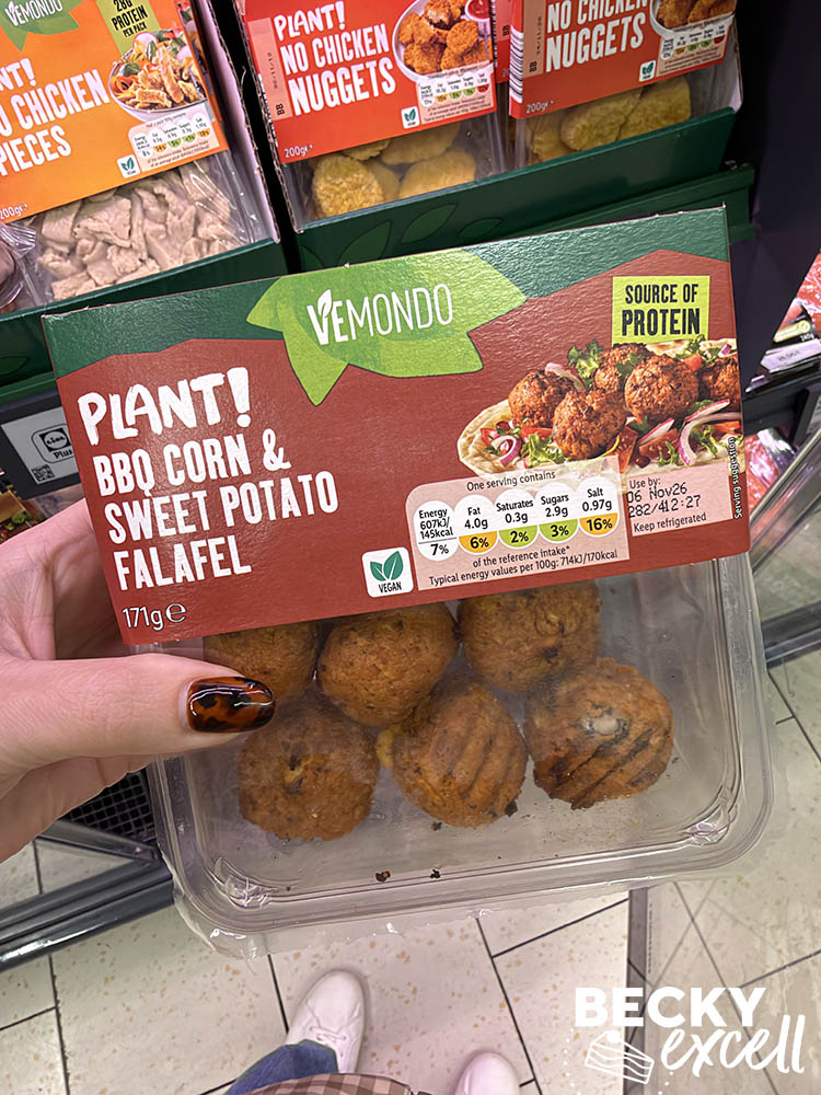Lidl Vemondo Plant! BBQ Corn & Sweet Potato Falafel
