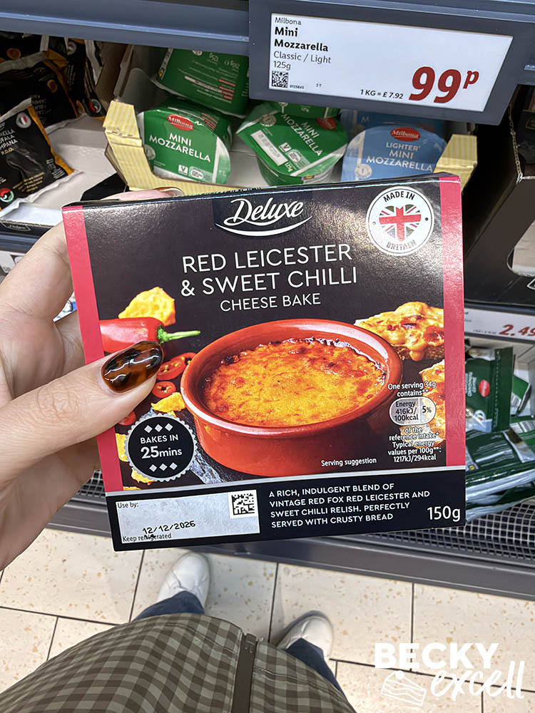 Lidl Deluxe Red Leicester & Sweet Chilli Cheese Bake
