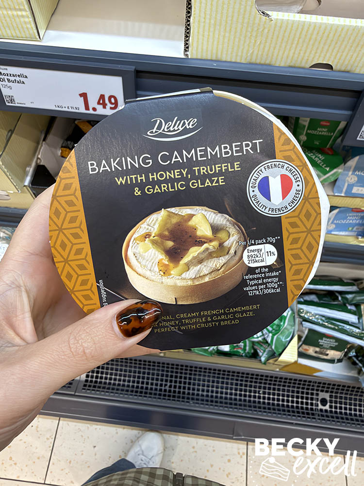 Lidl Deluxe Baking Camembert with Honey, Truffle & Garlic Glaze