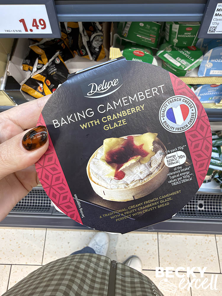 Lidl Deluxe Baking Camembert with Cranberry Glaze