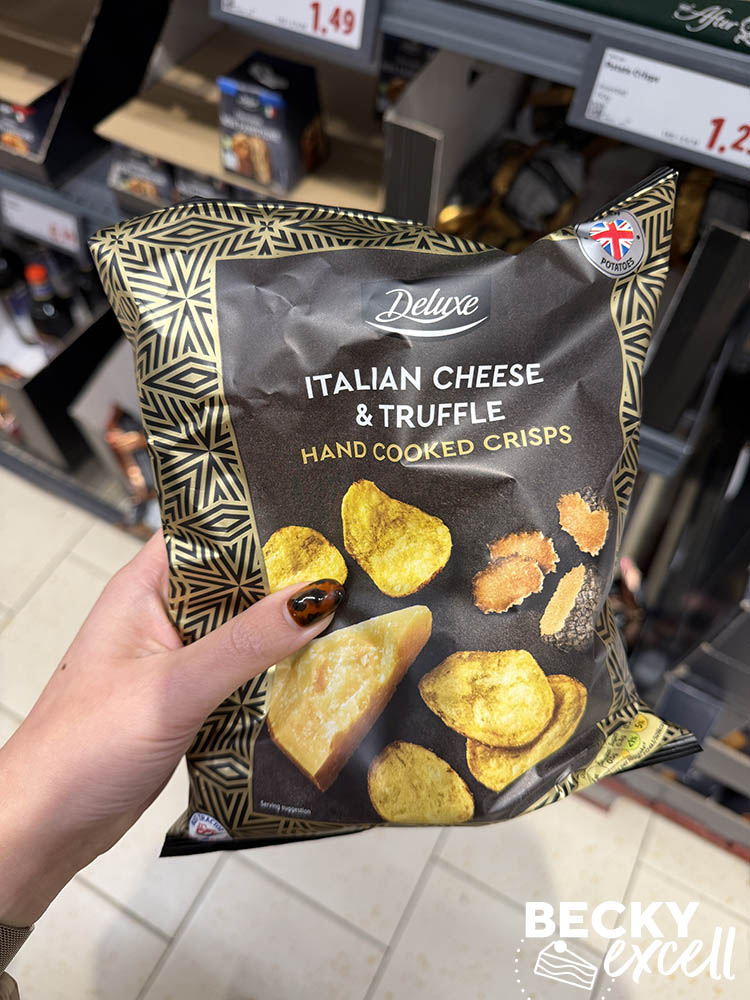 Lidl Deluxe Italian Cheese & Truffle Hand Cooked Crisps