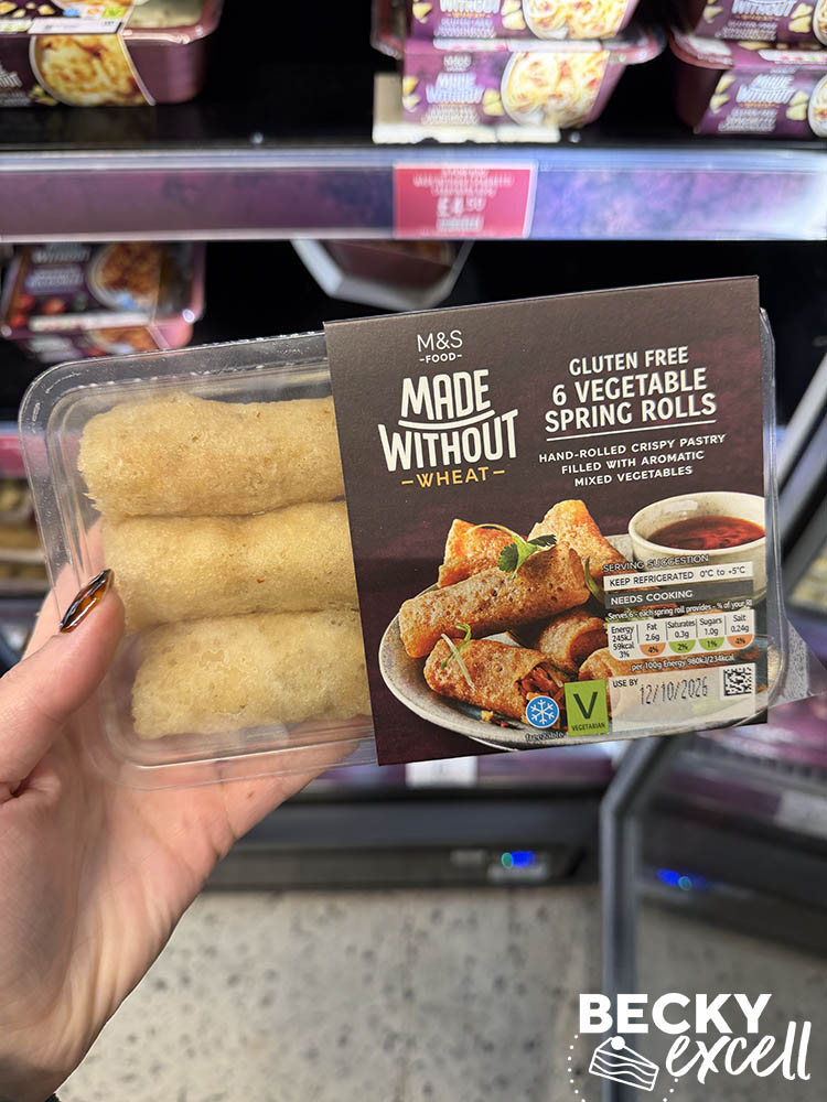 M&S Made Without Wheat 6 Vegetable Spring Rolls