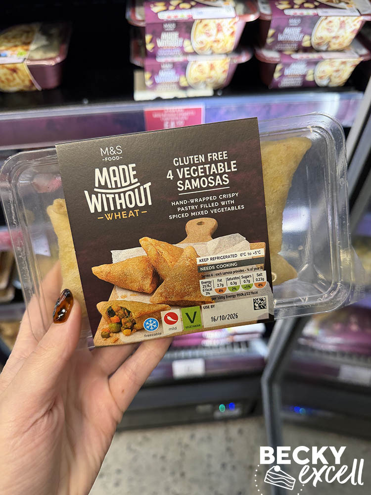 M&S Made Without Wheat 4 Vegetable Samosas