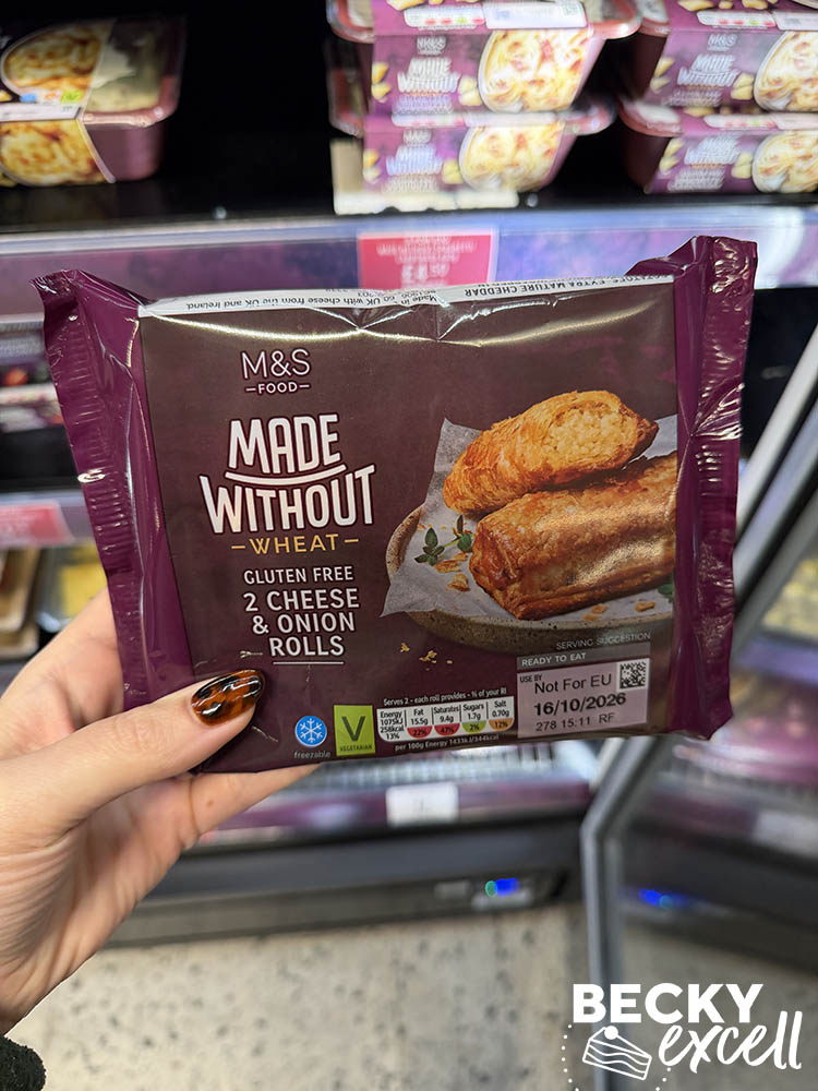 M&S Made Without Wheat 2 Cheese & Onion Rolls
