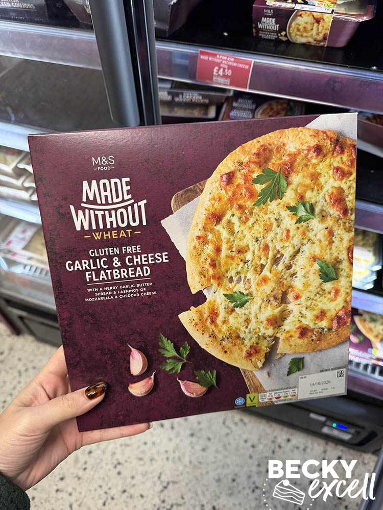 M&S Made Without Wheat Garlic & Cheese Flatbread