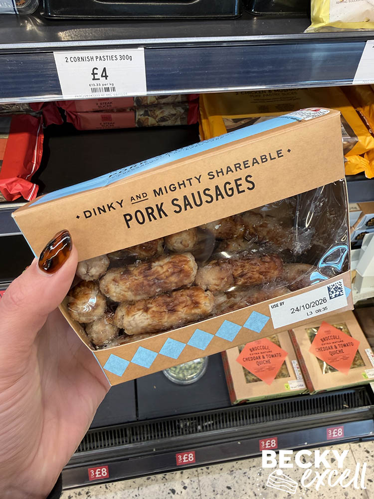 M&S Dinky and Mighty Shareable Pork Sausages