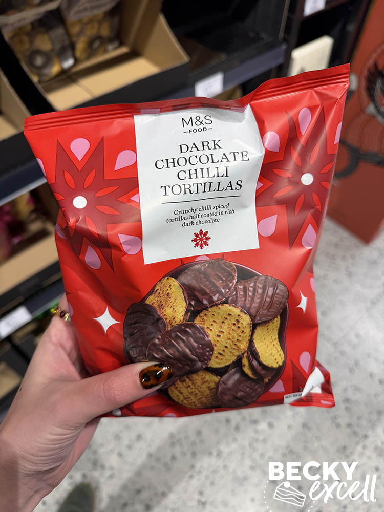 M&S Dark Chocolate Chilli Tortillas