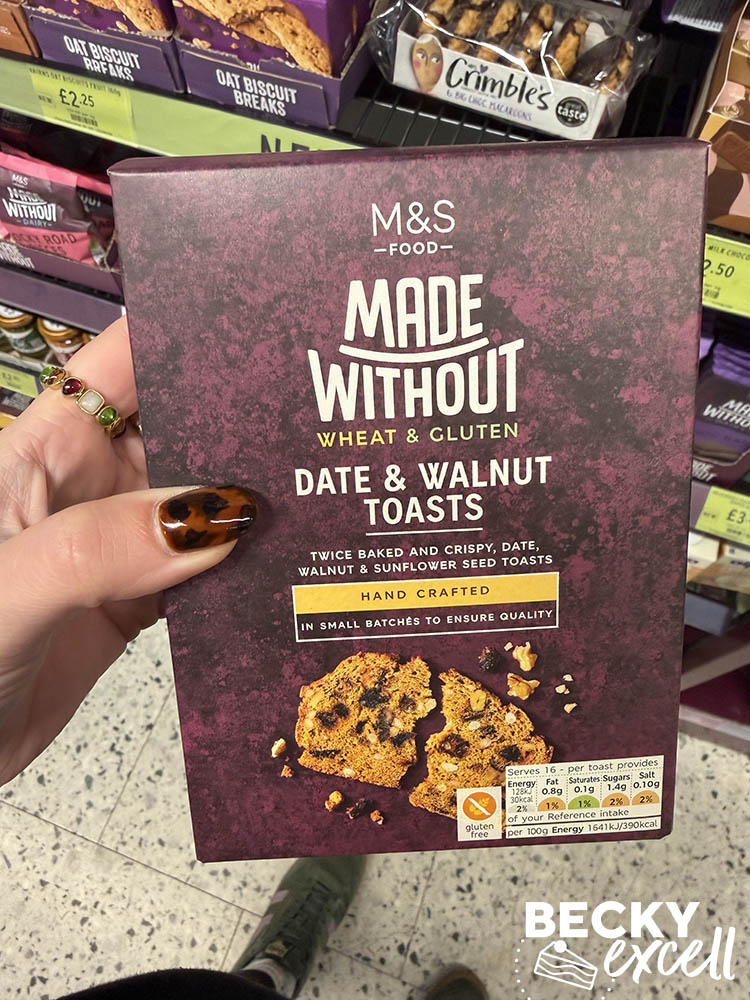 M&S Made Without Wheat & Gluten Date & Walnut Toasts
