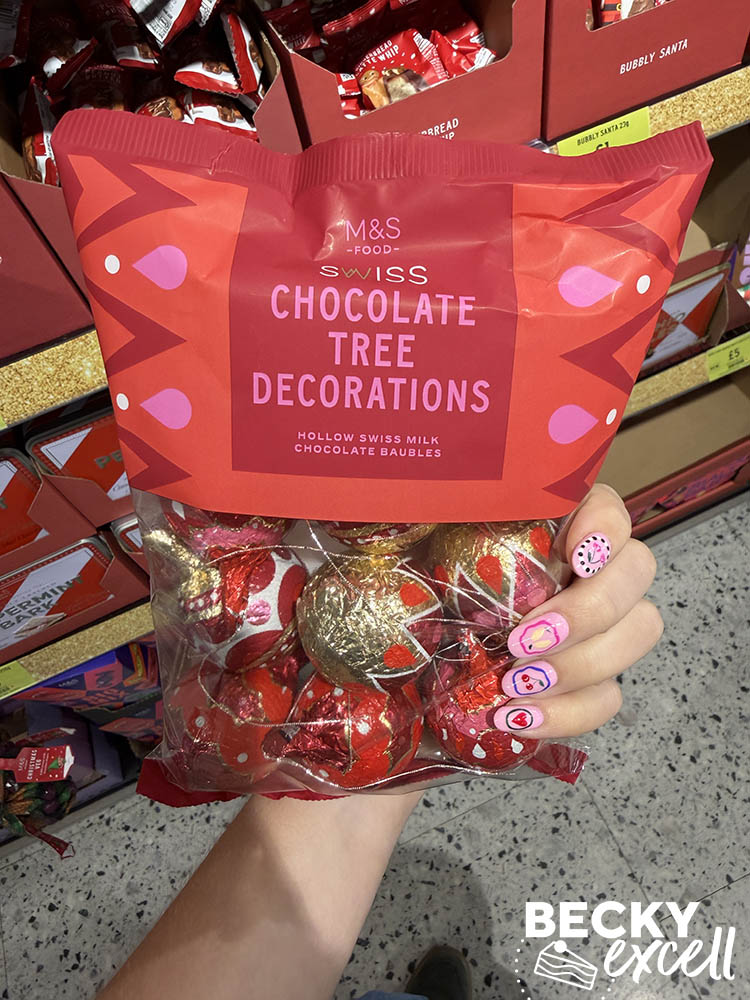 M&S Swiss Chocolate Tree Decorations
