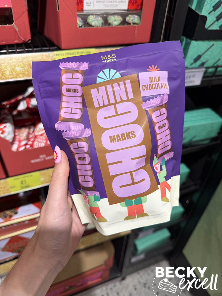 M&S Mini Choc Marks Milk Chocolate
