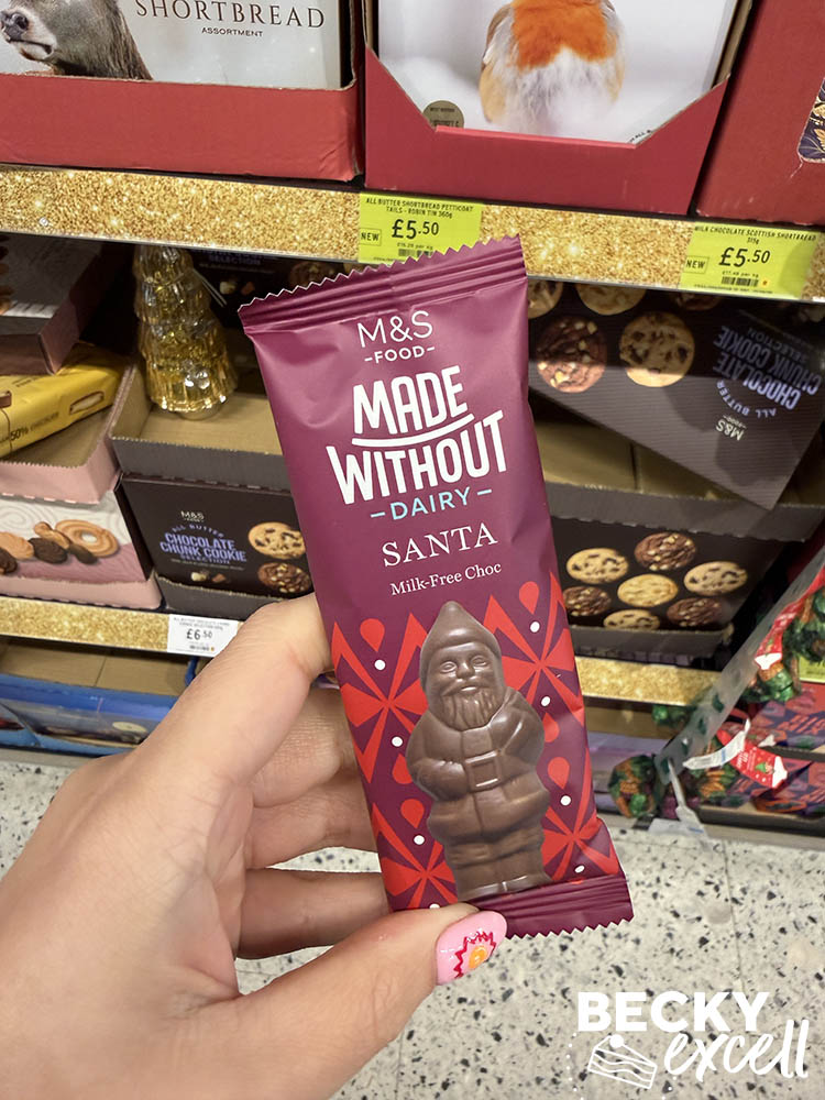 M&S Made Without Dairy Santa