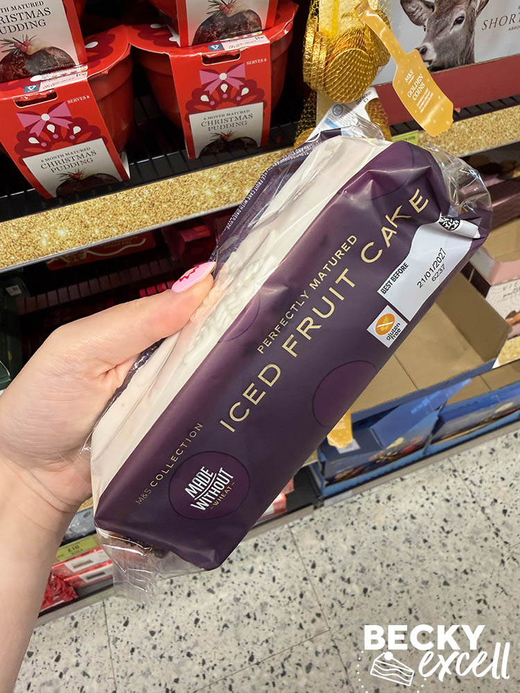 M&S Collection Made Without Wheat Perfectly Matured Iced Fruit Cake