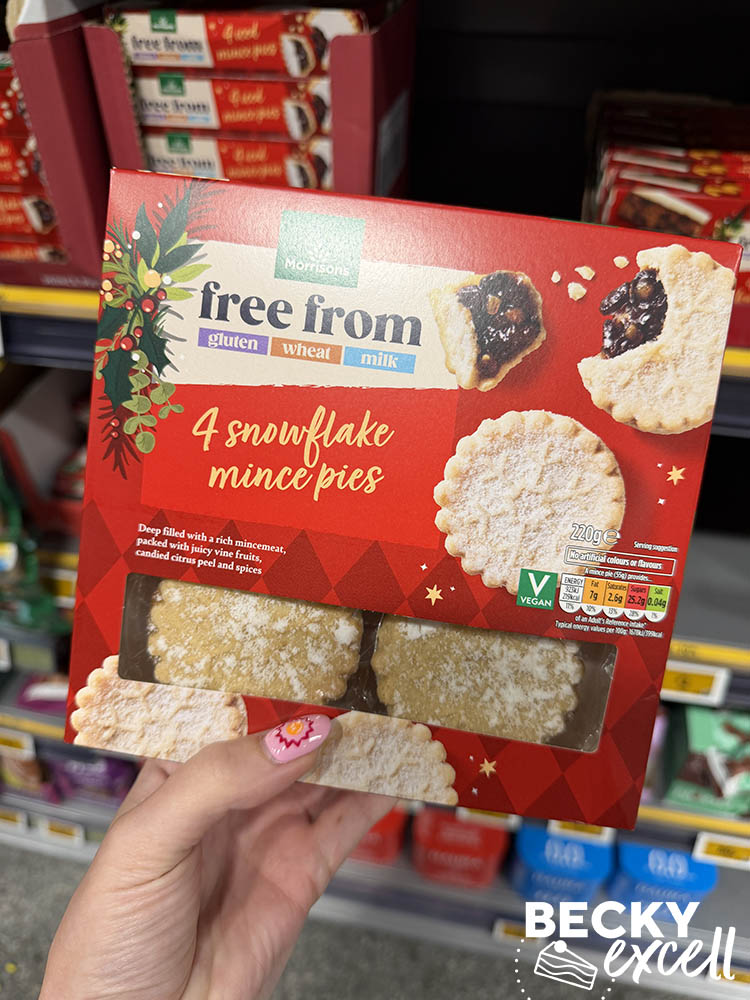 Morrisons Free From 4 Snowflake Mince Pies