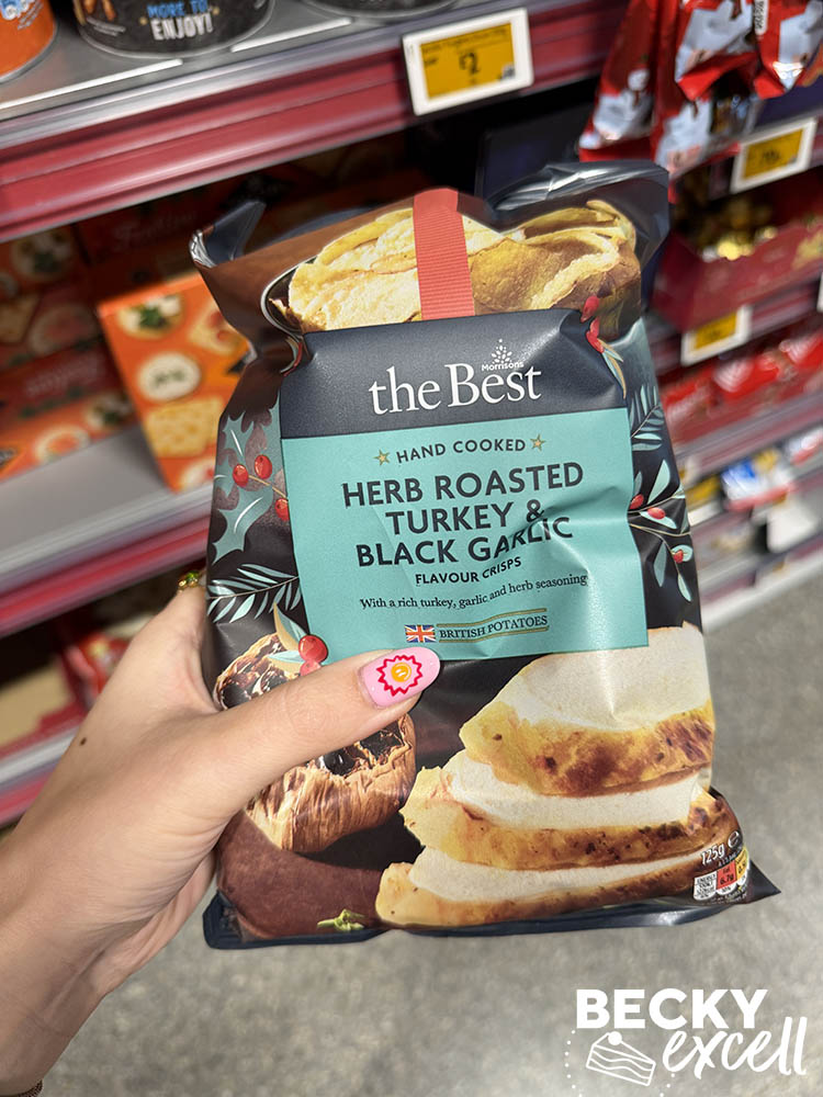 Morrisons The Best Herb Roasted Turkey & Black Garlic Flavour Crisps