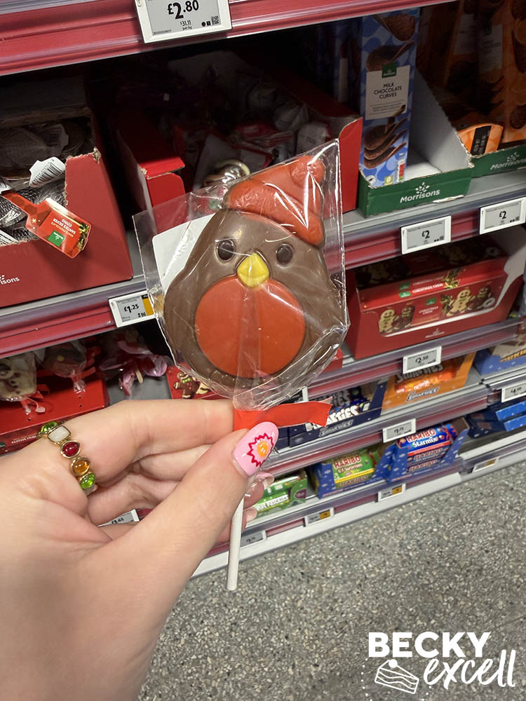 Morrisons Milk Chocolate Robin Lolly